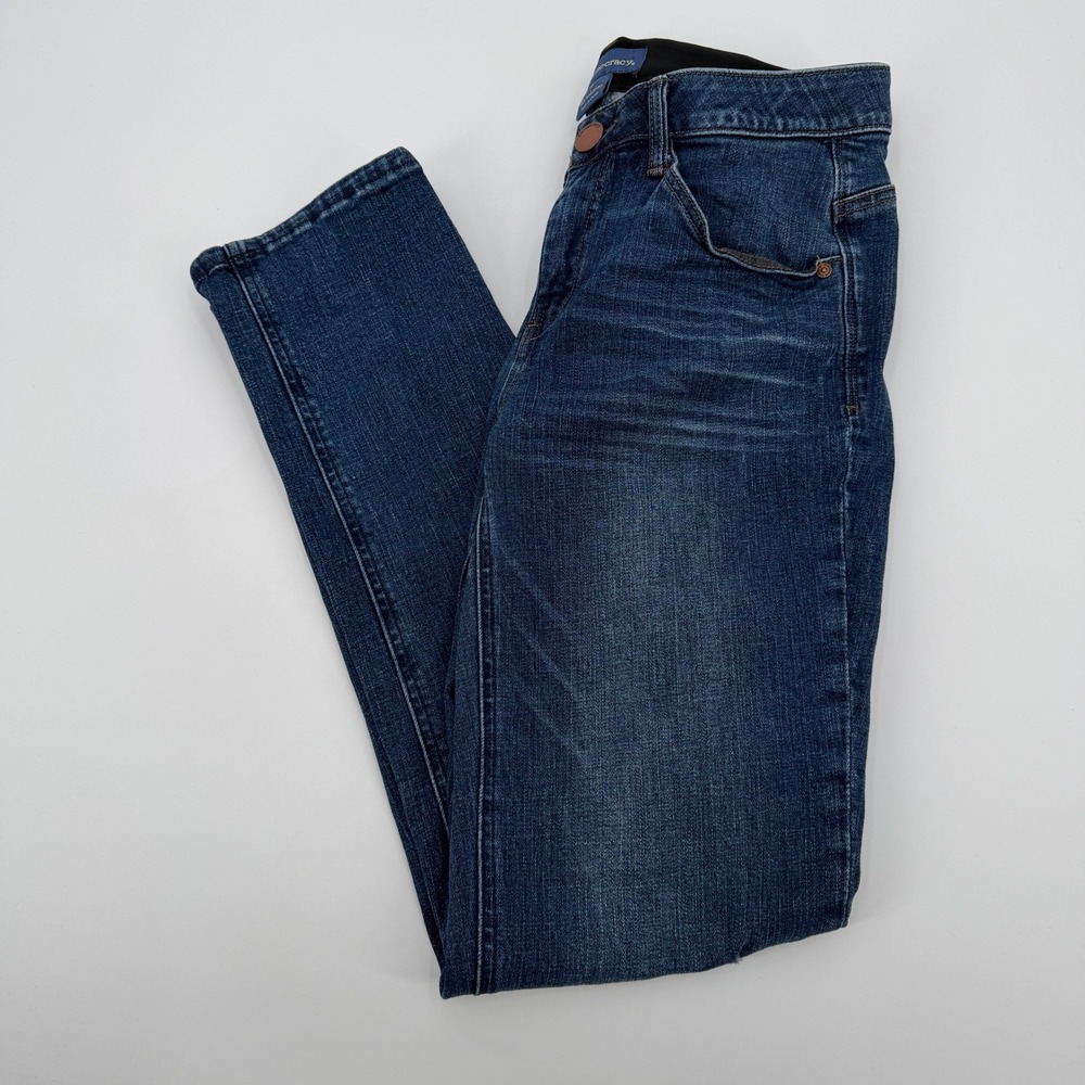 Democracy Ab Solution Skinny Jeans Dark Wash Blue Mid Rise Size 4 Slimming